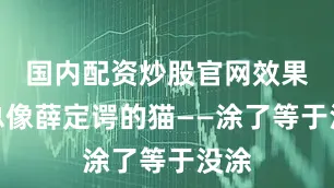 国内配资炒股官网效果却总像薛定谔的猫——涂了等于没涂